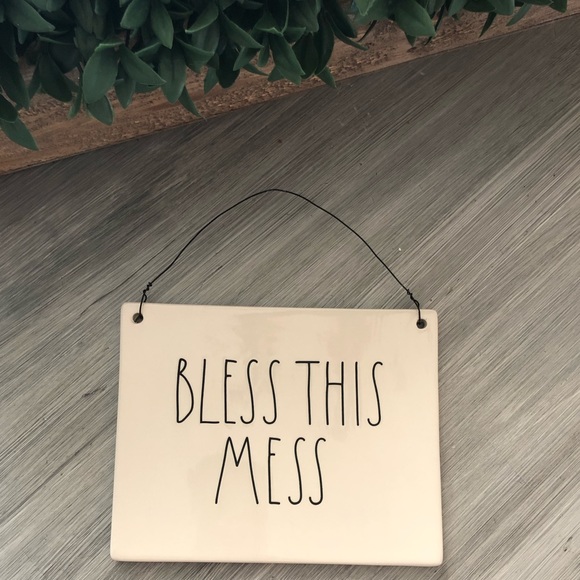 Other - Rae Dunn BLESS THIS MESS sign